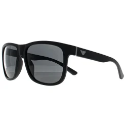 Emporio Armani Rectangle^Sunglasses EA4182U 500187 Matte Black Dark Grey