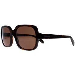Emporio Armani Square^Sunglasses EA4195 502673 Shiny Havana Dark Brown