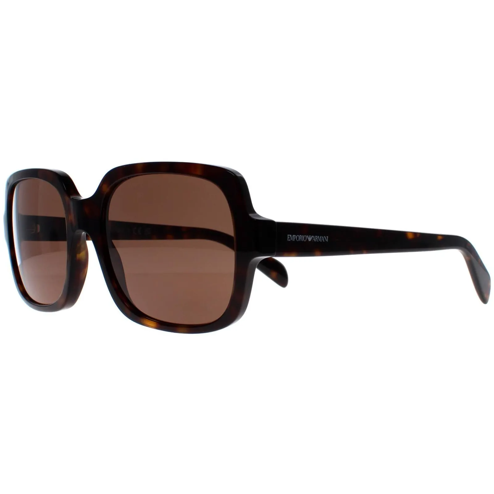 Emporio Armani Square^Sunglasses EA4195 502673 Shiny Havana Dark Brown