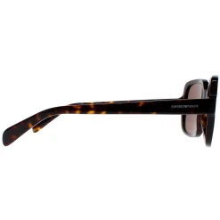 Emporio Armani Square^Sunglasses EA4195 502673 Shiny Havana Dark Brown