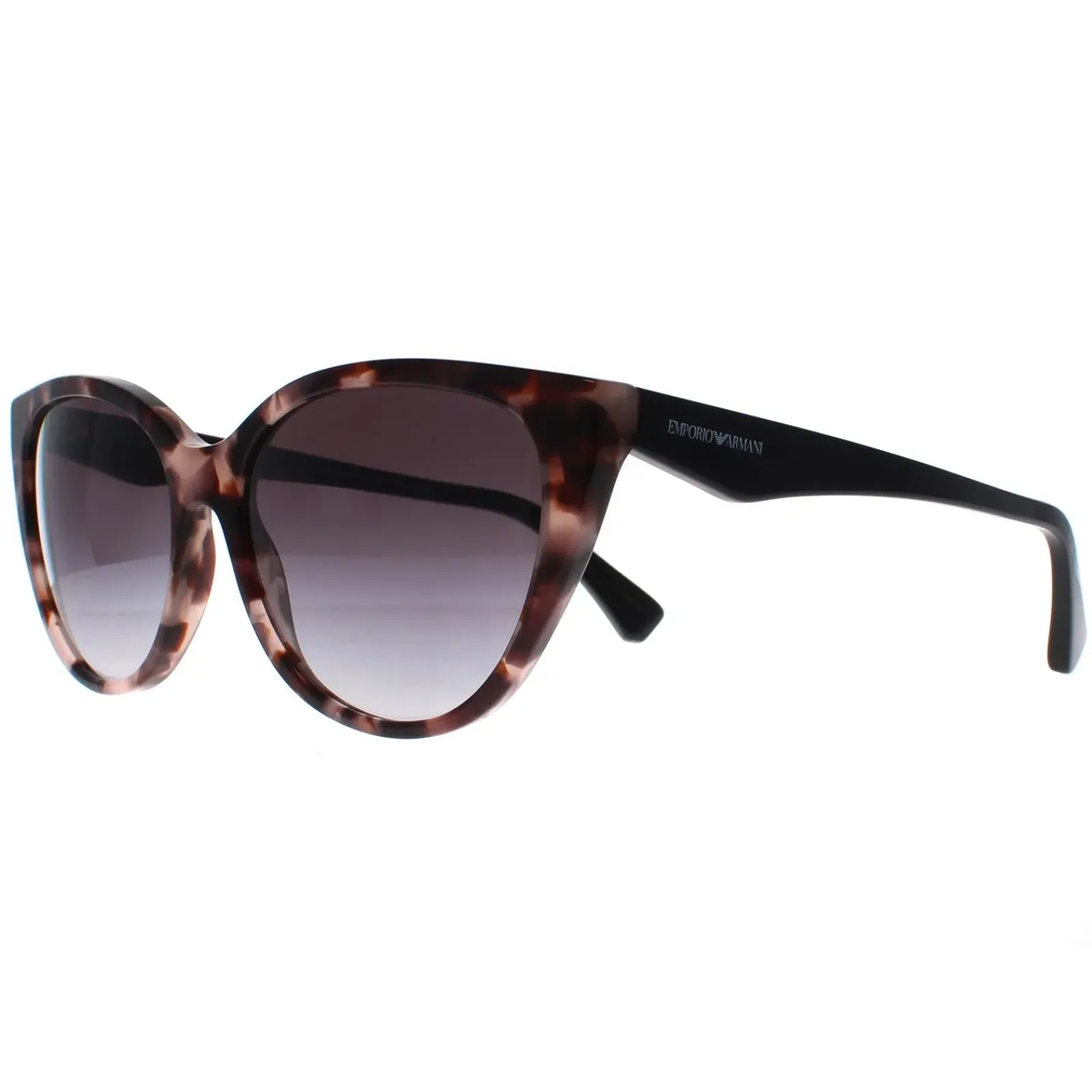 Emporio Armani Cat-Eye^Sunglasses EA4162 54108G Shiny Pink Havana Grey Gradien