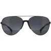 Emporio Armani Aviator^Sunglasses 2059 320387 Matt Black Grey
