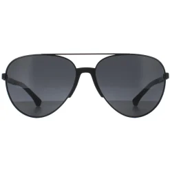 Emporio Armani Aviator^Sunglasses 2059 320387 Matt Black Grey
