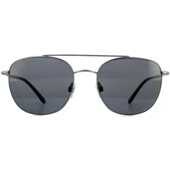 Giorgio Armani Polarised^Sunglasses AR6042 300381 Matte Gunmetal Grey Polarized