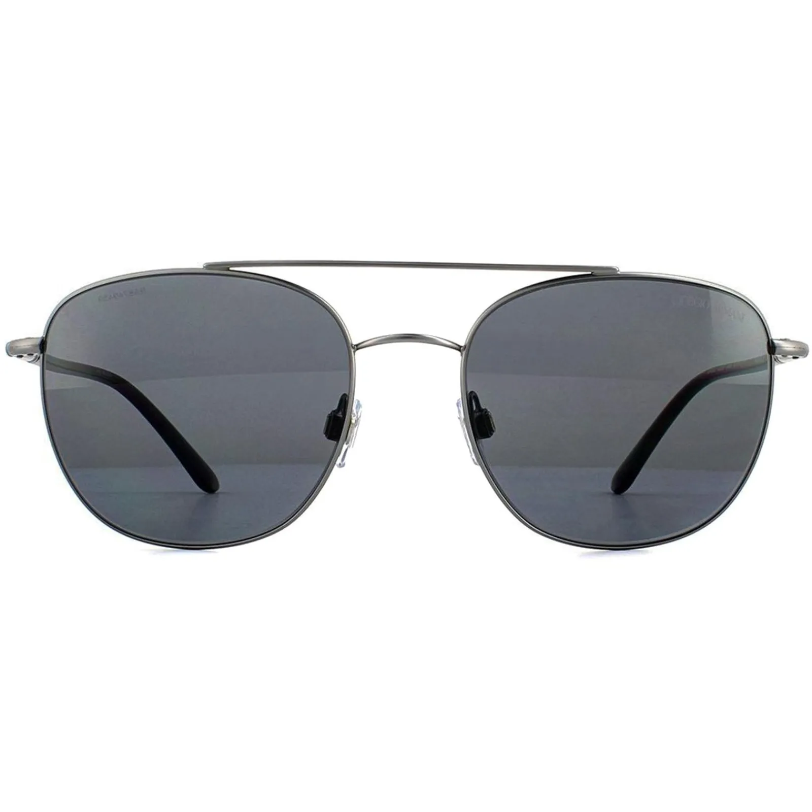 Giorgio Armani Polarised^Sunglasses AR6042 300381 Matte Gunmetal Grey Polarized