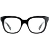 Gucci Square|Gucci^Glasses Frames GG1173O 001 Shiny Solid Black Women