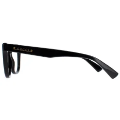 Gucci Square|Gucci^Glasses Frames GG1173O 001 Shiny Solid Black Women
