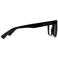 Gucci Square|Gucci^Glasses Frames GG1173O 001 Shiny Solid Black Women