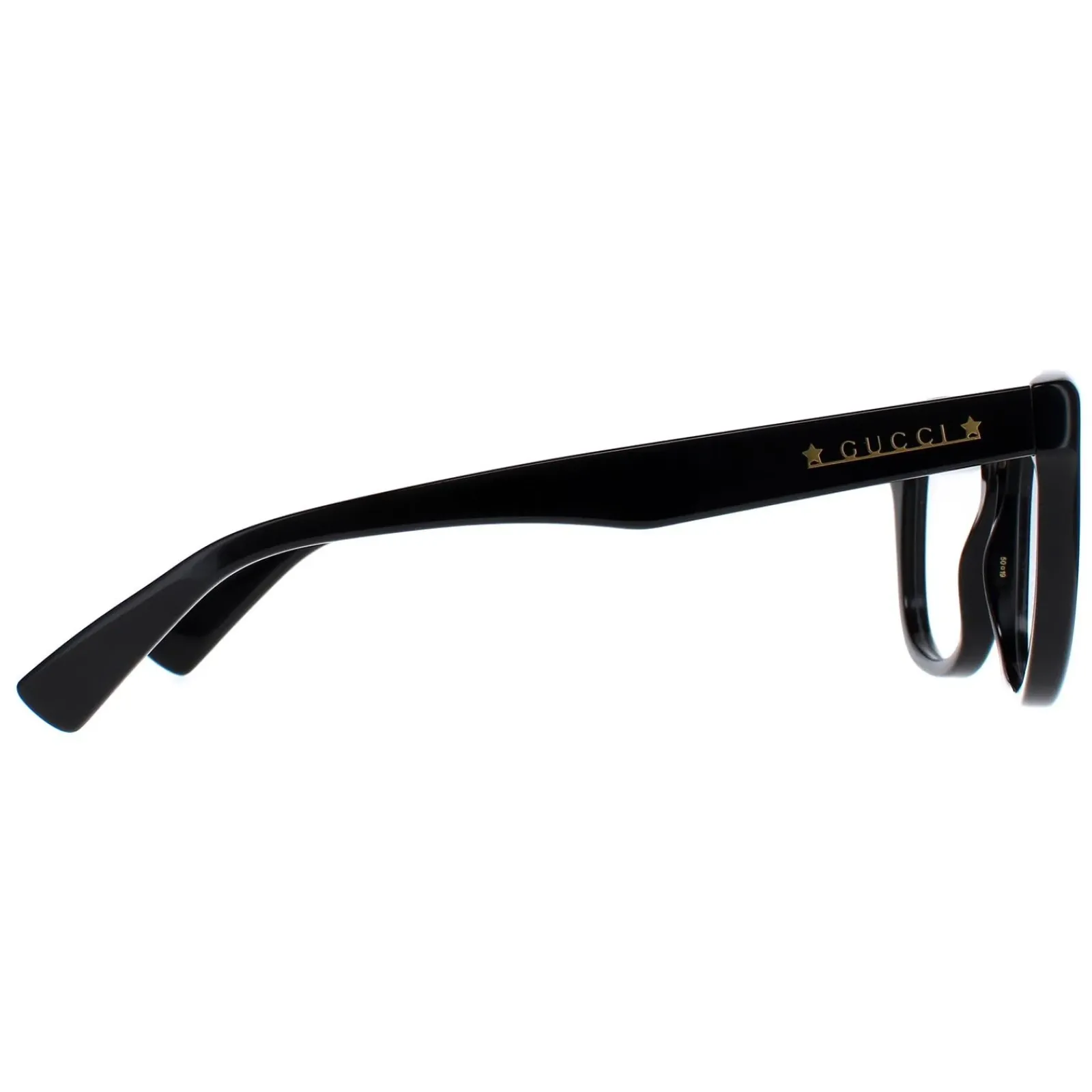 Gucci Square|Gucci^Glasses Frames GG1173O 001 Shiny Solid Black Women