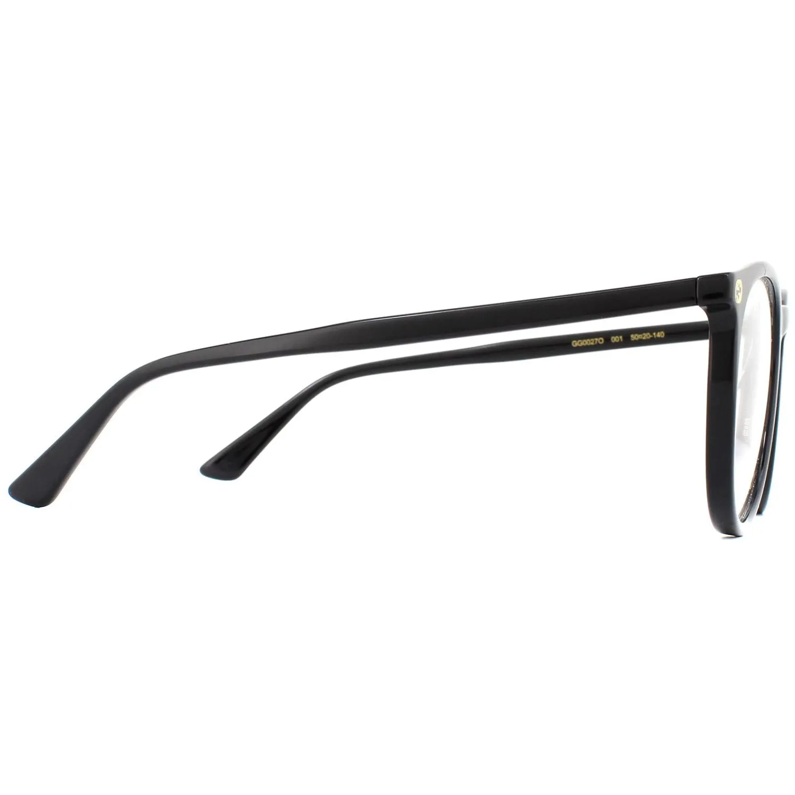 Gucci Round|Round^Glasses Frames GG0027O 001 Black Women