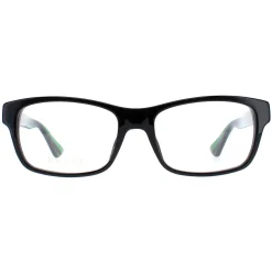 Gucci Gucci^Glasses Frames GG0006O 006 Black Transparent Green Men Women
