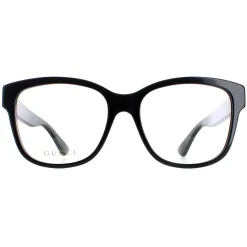 Gucci Square|Gucci^Glasses Frames GG0038ON 001 Black Women