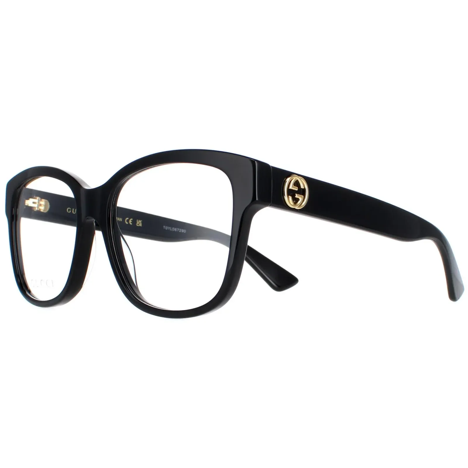 Gucci Square|Gucci^Glasses Frames GG0038ON 001 Black Women