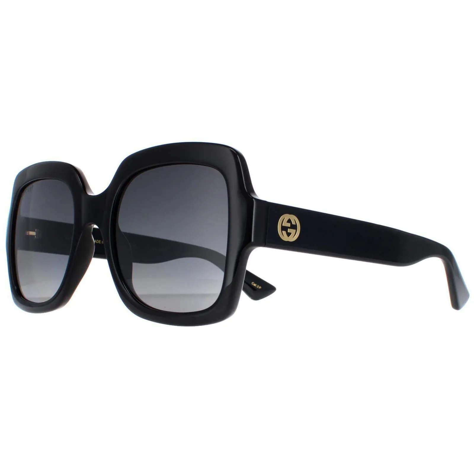 Gucci Gucci|Square^Sunglasses GG1337S 002 Black Grey Gradient Polarized