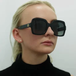 Gucci Gucci|Square^Sunglasses GG1337S 002 Black Grey Gradient Polarized