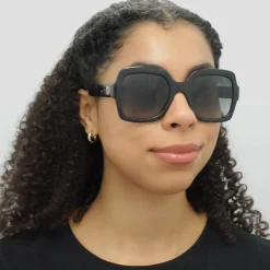 Gucci Gucci|Square^Sunglasses GG1337S 002 Black Grey Gradient Polarized