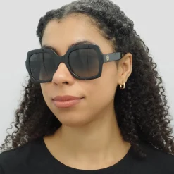 Gucci Gucci|Square^Sunglasses GG1337S 002 Black Grey Gradient Polarized