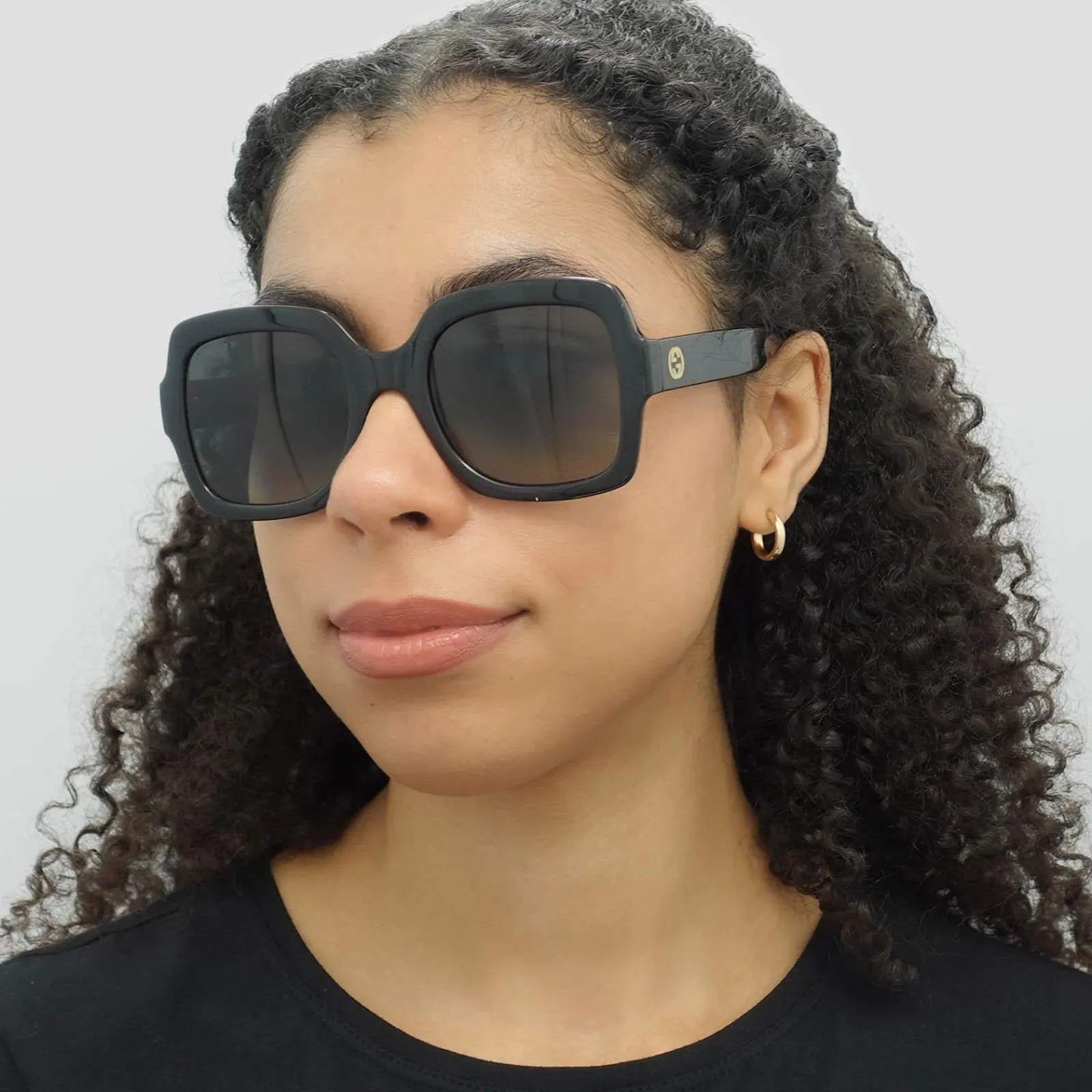 Gucci Gucci|Square^Sunglasses GG1337S 002 Black Grey Gradient Polarized