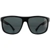 Gucci Gucci|Rectangle^Sunglasses GG0010S 001 Black Rubber Grey