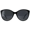 Gucci Gucci|Cat-Eye^Sunglasses GG1268S 001 Black Gold Grey