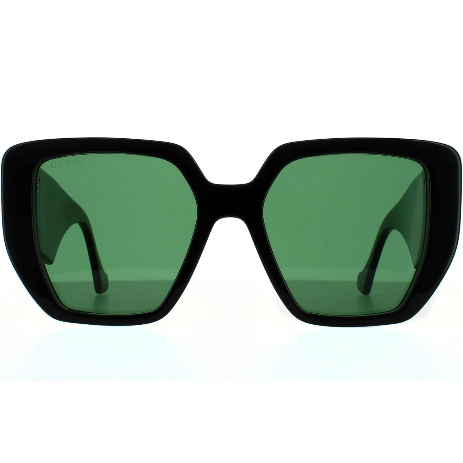 Gucci Gucci|Square^Sunglasses GG0956S 001 Black and Green Swirl Green
