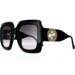 Gucci Gucci|Rectangle^Sunglasses GG1022S 006 Black Grey Gradient