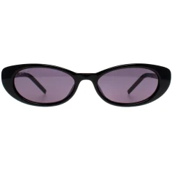 Gucci Gucci|Cat-Eye^Sunglasses GG1680S 002 Black with Silver Crystal Stud Detail Gre