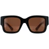 Gucci Gucci|Square^Sunglasses GG1663S 004 Black with Nude Pink Brown