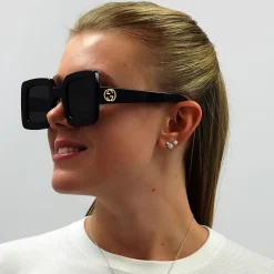 Gucci Gucci|Square^Sunglasses GG0780S 005 Black Grey