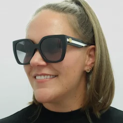 Gucci Square|Gucci^Sunglasses GG1300S 004 Black Grey Gradient