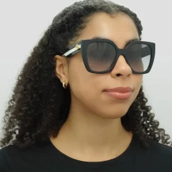 Gucci Square|Gucci^Sunglasses GG1300S 004 Black Grey Gradient