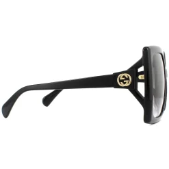 Gucci Square|Gucci^Sunglasses GG0876S 001 Black Grey Gradient