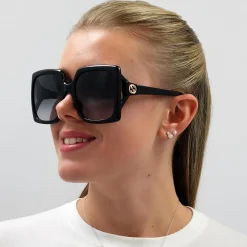 Gucci Square|Gucci^Sunglasses GG0876S 001 Black Grey Gradient
