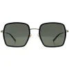 Gucci Gucci|Square^Sunglasses GG1848S 001 Black Gold Grey
