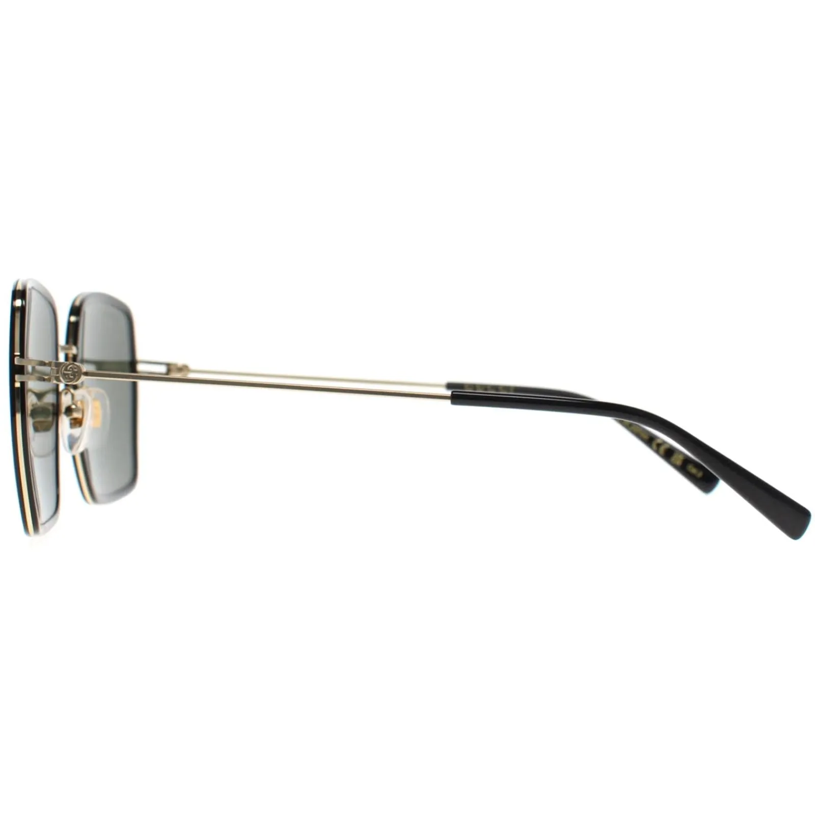 Gucci Gucci|Square^Sunglasses GG1848S 001 Black Gold Grey