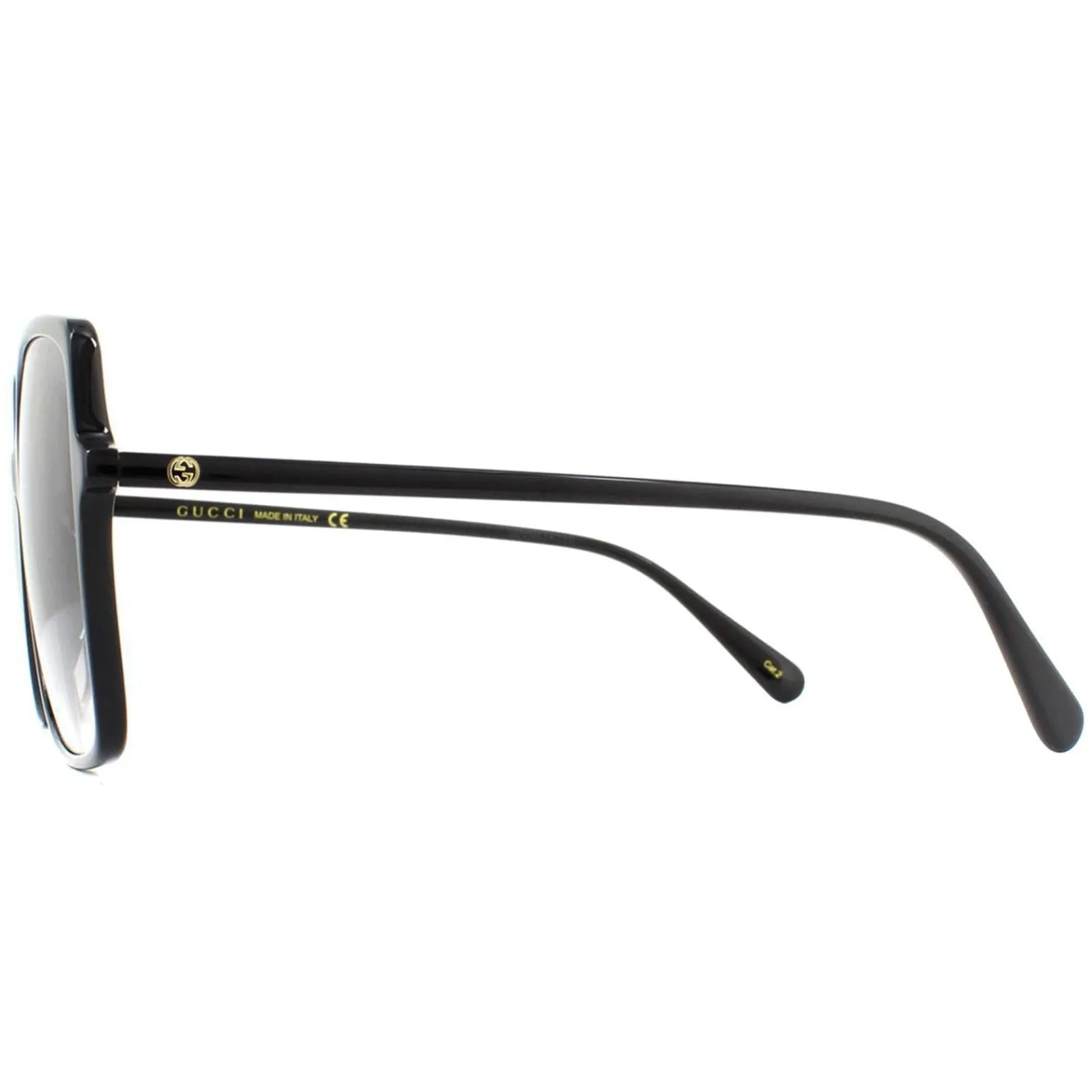 Gucci Square|Gucci^Sunglasses GG0544S 001 Black Grey Gradient
