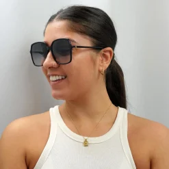 Gucci Square|Gucci^Sunglasses GG0544S 001 Black Grey Gradient