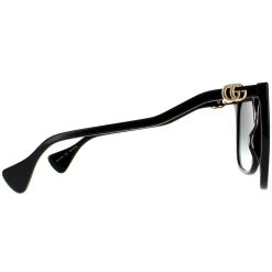Gucci Rectangle^Sunglasses GG1010S 001 Black Grey