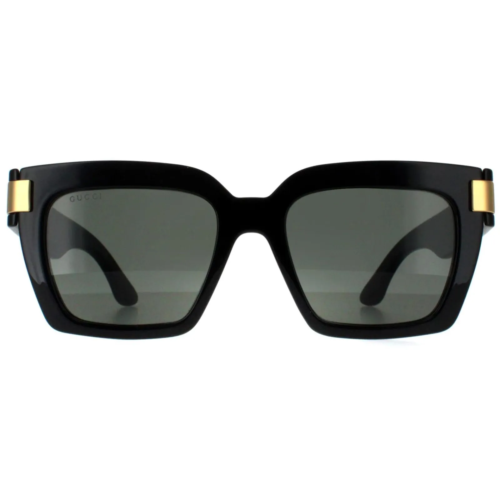 Gucci Gucci|Square^Sunglasses GG1689S 001 Black with Gold Grey