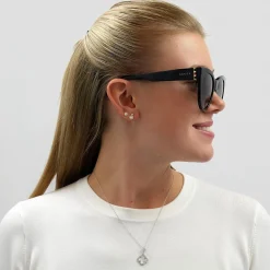 Gucci Gucci|Cat-Eye^Sunglasses GG0460S 001 Black Grey Gradient