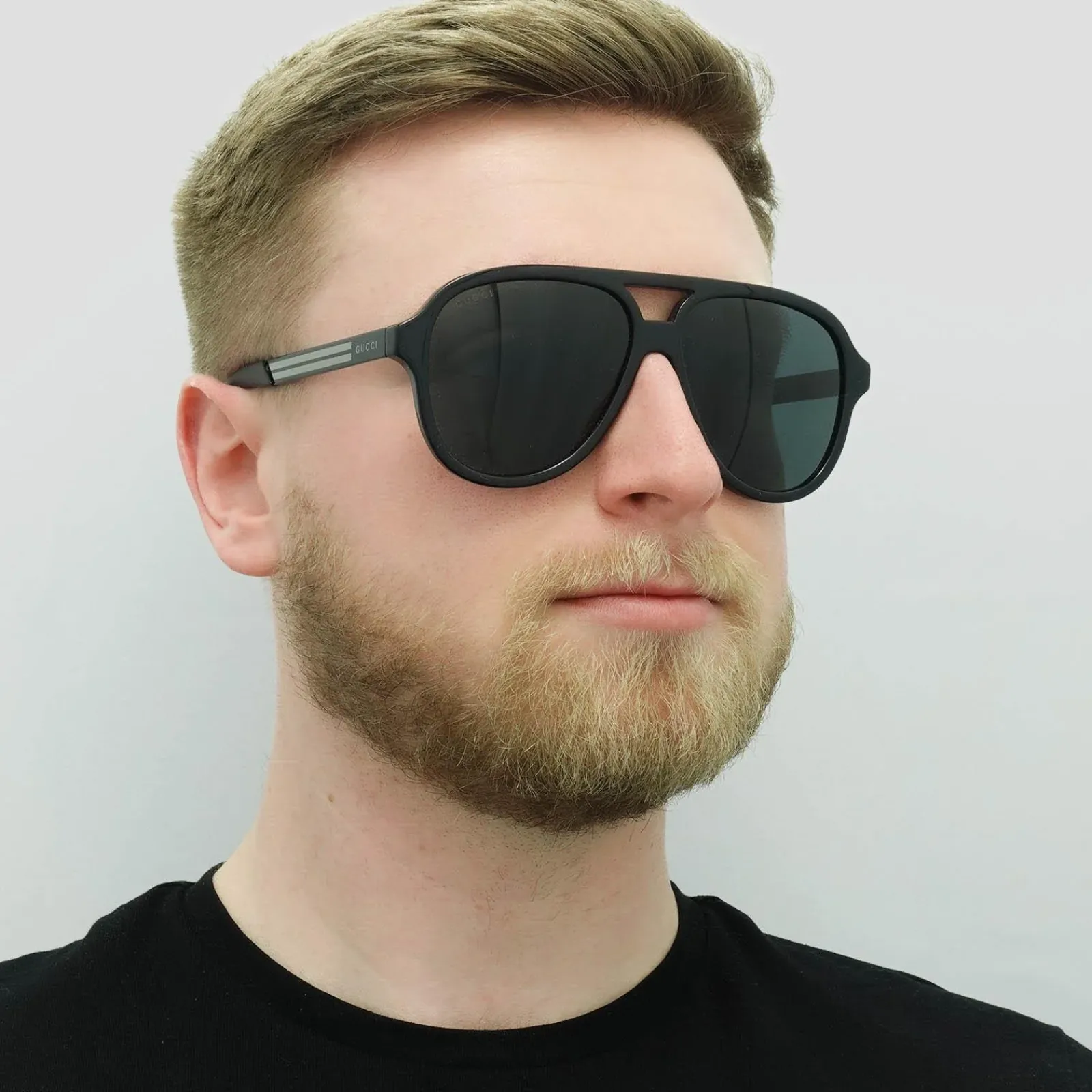 Gucci Gucci|Aviator^Sunglasses GG0688S 001 Black Grey