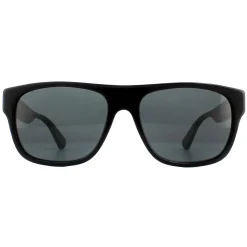 Gucci Gucci|Rectangle^Sunglasses GG0341S 001 Black Green Red Grey