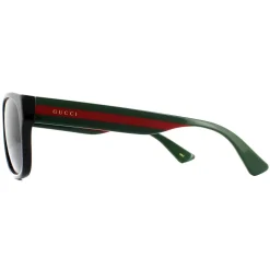 Gucci Gucci|Rectangle^Sunglasses GG0341S 001 Black Green Red Grey