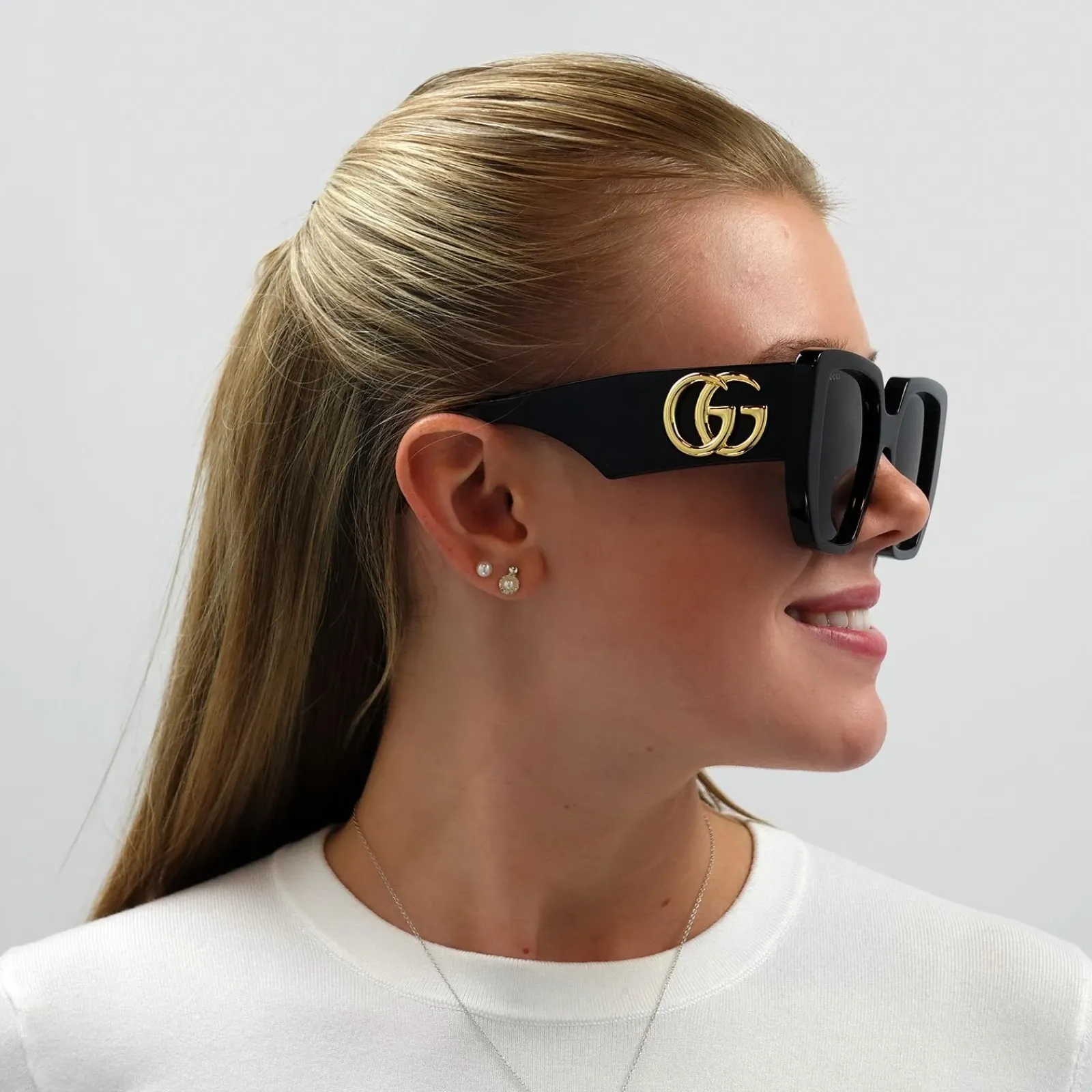Gucci Gucci|Square^Sunglasses GG0956S 003 Black Grey