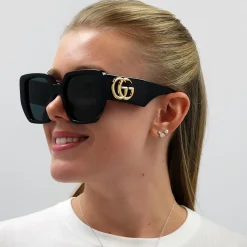 Gucci Gucci|Square^Sunglasses GG0956S 003 Black Grey