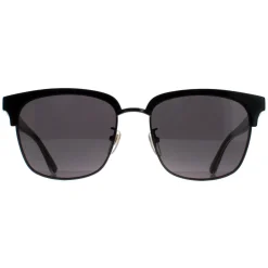 Gucci Gucci|Square^Sunglasses GG0382S 001 Black and Grey Grey