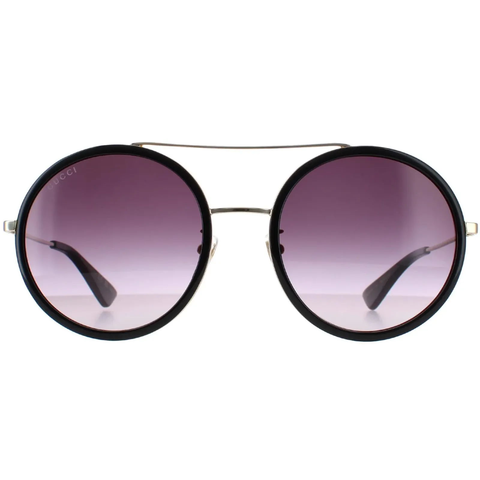 Gucci Gucci|Gucci^Sunglasses GG0061S 001 Black Gold Grey Gradient
