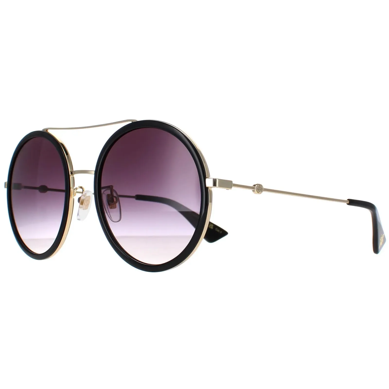 Gucci Gucci|Gucci^Sunglasses GG0061S 001 Black Gold Grey Gradient