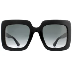 Gucci Gucci|Square^Sunglasses GG0328S 001 Black Grey Gradient