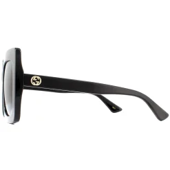 Gucci Gucci|Square^Sunglasses GG0328S 001 Black Grey Gradient